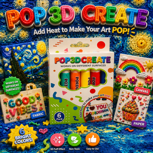 Save 50% by ordering today丨AQA® 3D Relief Art Pen – Turn Flat Drawings Into Touchable 3D Art