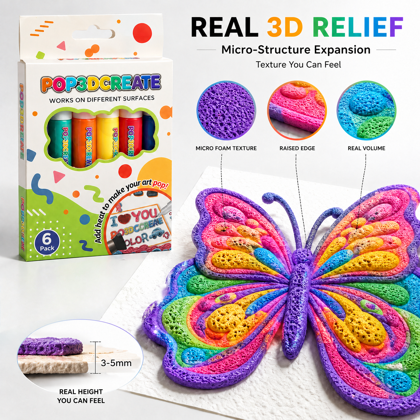 Save 50% by ordering today丨AQA® 3D Relief Art Pen – Turn Flat Drawings Into Touchable 3D Art